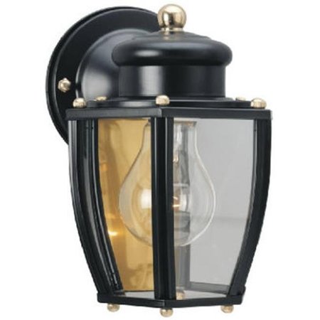 BRIGHTBOMB 66961 Single Light Wall Lantern; Black Textured BR831231